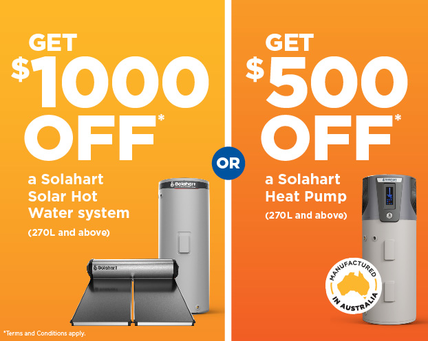 Save up to $1000* on hot water